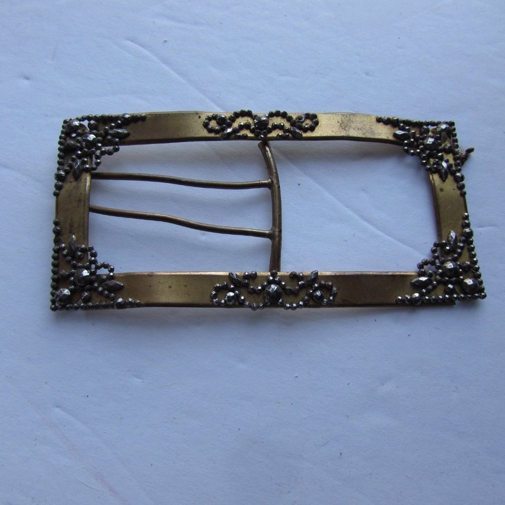 Early 20th Century Sash Buckle Marcasite Decoration - Picture 3 of 7